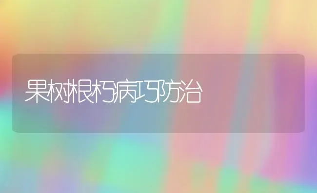 果树根朽病巧防治 | 瓜果种植