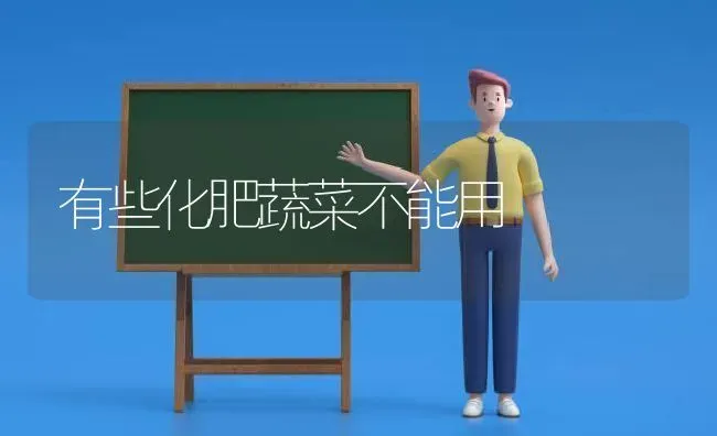 有些化肥蔬菜不能用 | 蔬菜种植
