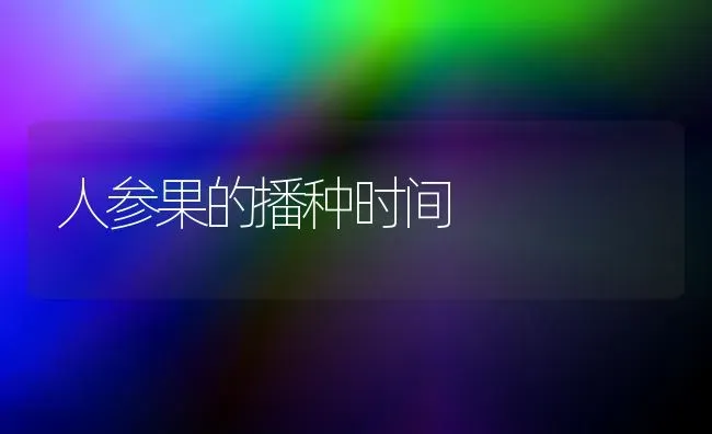 人参果的播种时间 | 瓜果种植