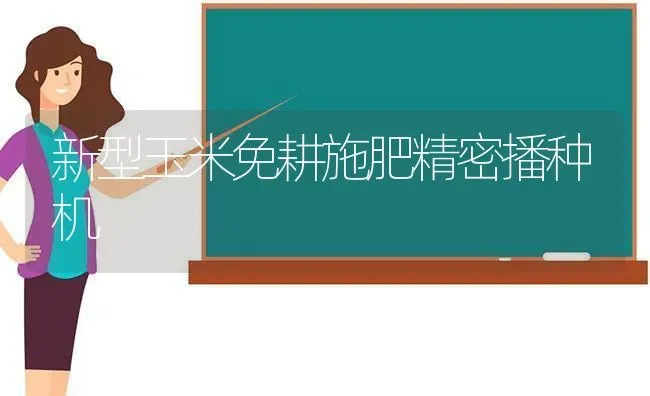 新型玉米免耕施肥精密播种机 | 种植肥料施肥