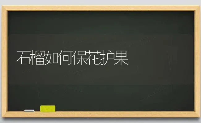 石榴如何保花护果 | 瓜果种植
