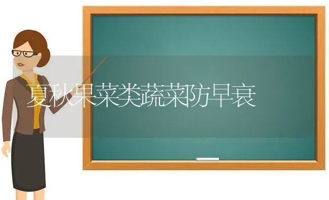 夏秋果菜类蔬菜防早衰 | 蔬菜种植