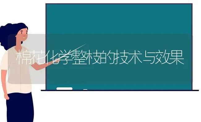棉花化学整枝的技术与效果 | 瓜果种植