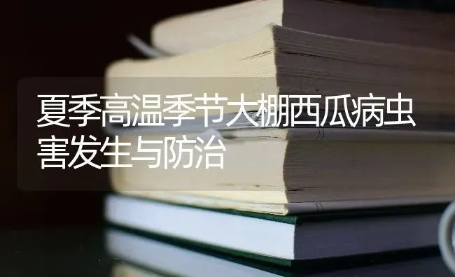 夏季高温季节大棚西瓜病虫害发生与防治 | 种植病虫害防治