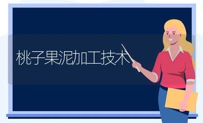 桃子果泥加工技术 | 瓜果种植