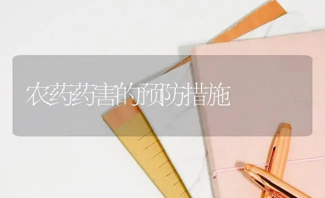 农药药害的预防措施 | 种植病虫害防治