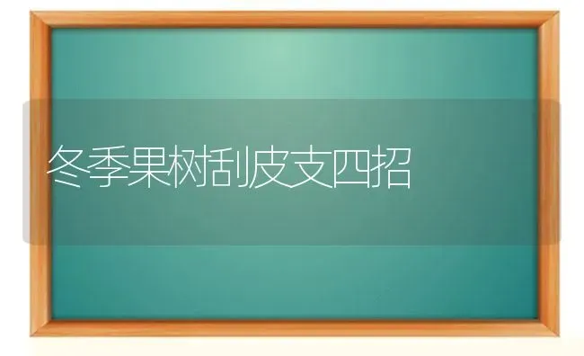 冬季果树刮皮支四招 | 瓜果种植