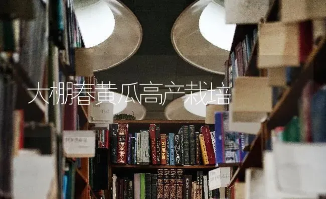 大棚春黄瓜高产栽培 | 蔬菜种植