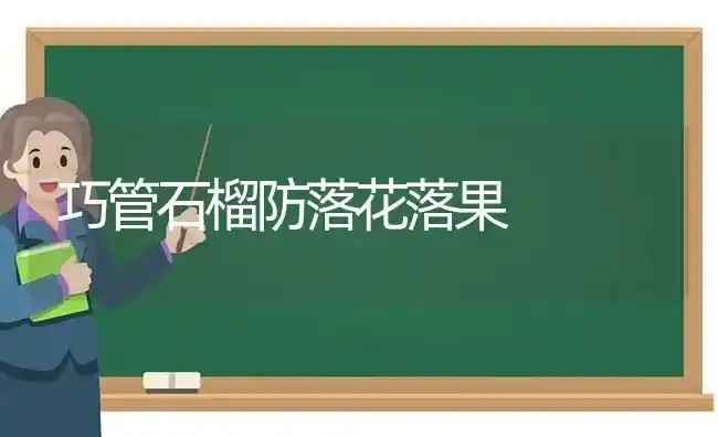 巧管石榴防落花落果 | 瓜果种植