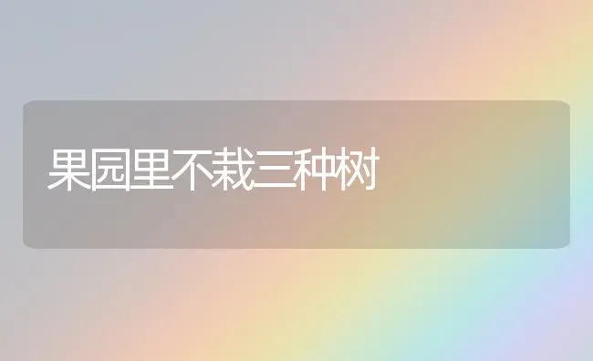 果园里不栽三种树 | 瓜果种植