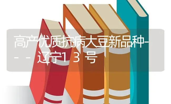 高产优质抗病大豆新品种---辽宁13号 | 粮油作物种植