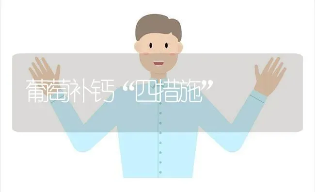 葡萄补钙“四措施” | 瓜果种植