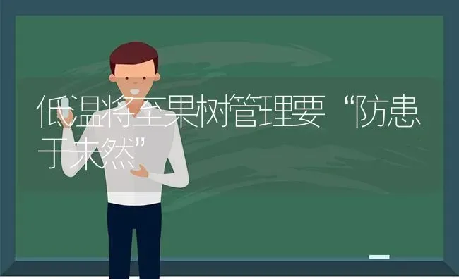 低温将至果树管理要“防患于未然” | 瓜果种植