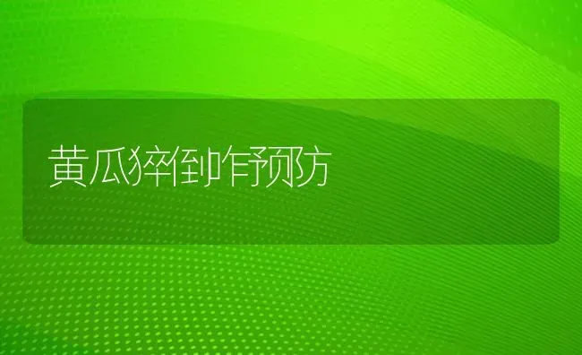 黄瓜猝倒咋预防 | 蔬菜种植