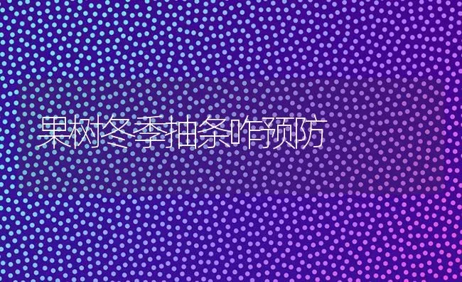果树冬季抽条咋预防 | 瓜果种植