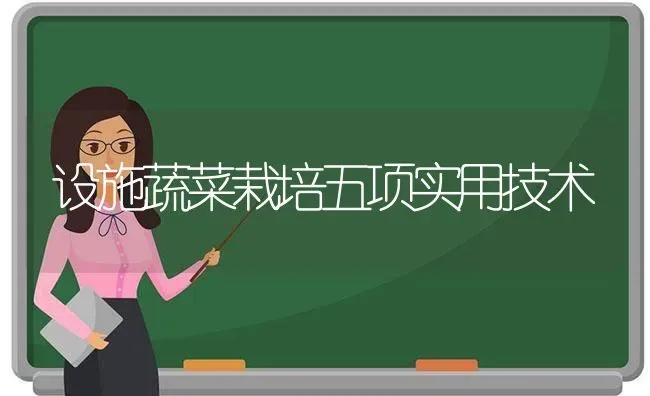 设施蔬菜栽培五项实用技术 | 蔬菜种植