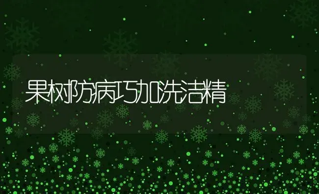 果树防病巧加洗洁精 | 瓜果种植