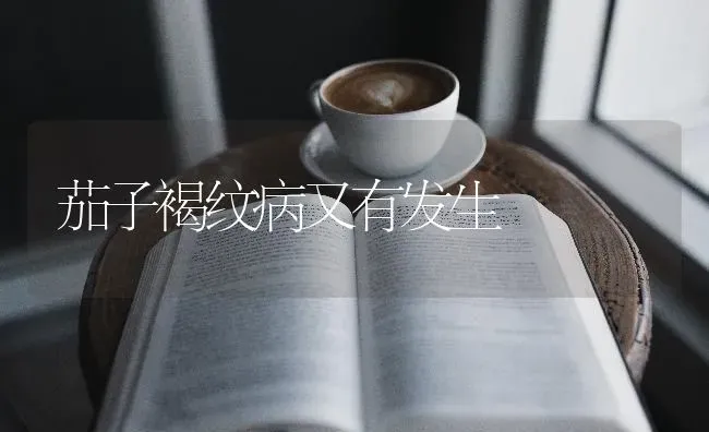 茄子褐纹病又有发生 | 蔬菜种植