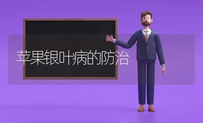 苹果银叶病的防治 | 瓜果种植