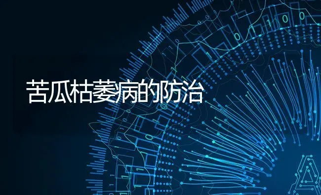 苦瓜枯萎病的防治 | 蔬菜种植