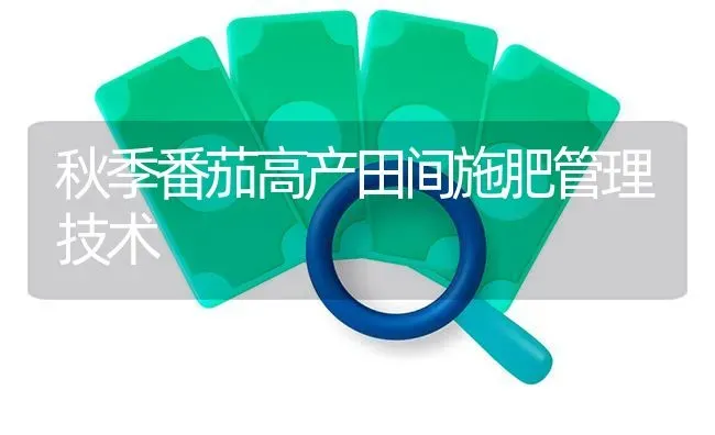 秋季番茄高产田间施肥管理技术 | 种植肥料施肥