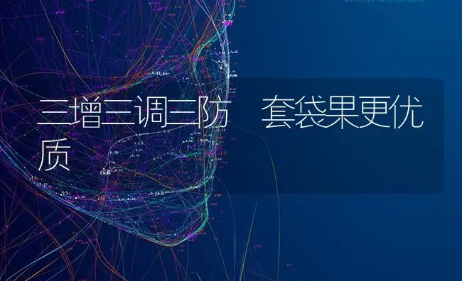 三增三调三防 套袋果更优质 | 瓜果种植