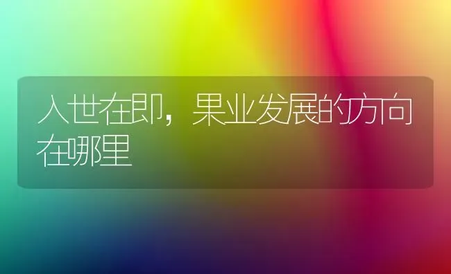 入世在即，果业发展的方向在哪里 | 瓜果种植