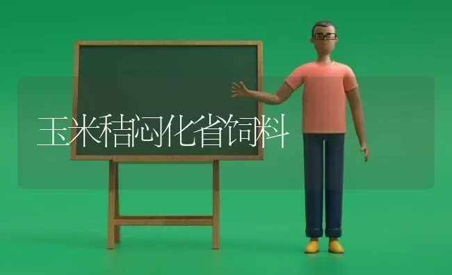 玉米秸闷化省饲料 | 粮油作物种植