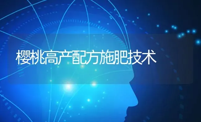 樱桃高产配方施肥技术 | 种植肥料施肥