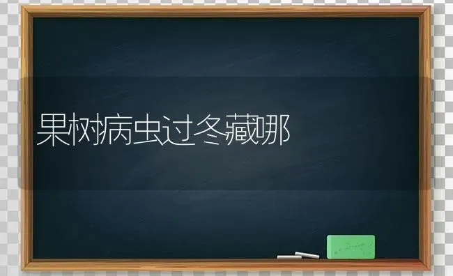 果树病虫过冬藏哪 | 瓜果种植