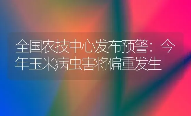 全国农技中心发布预警：今年玉米病虫害将偏重发生 | 种植病虫害防治