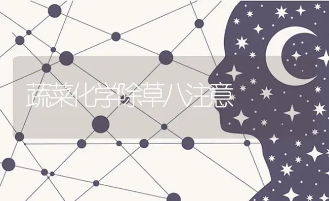 蔬菜化学除草八注意 | 蔬菜种植