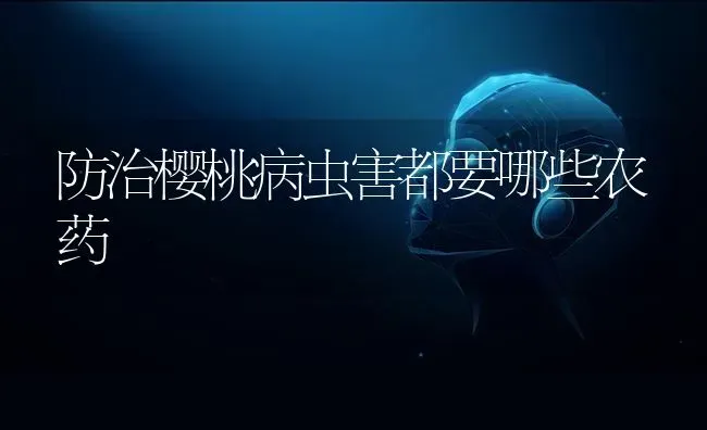 防治樱桃病虫害都要哪些农药 | 种植病虫害防治
