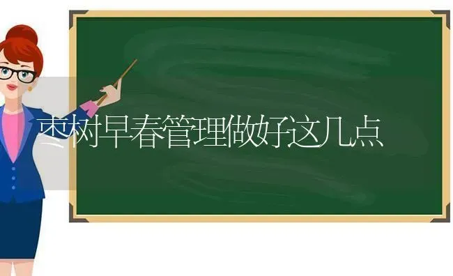 枣树早春管理做好这几点 | 瓜果种植