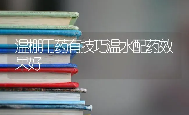 温棚用药有技巧温水配药效果好 | 瓜果种植