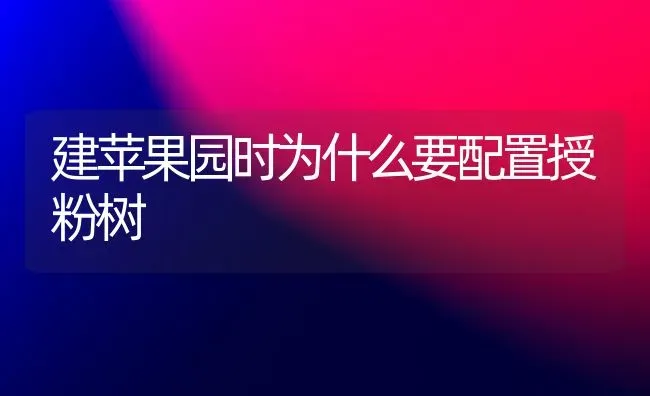 建苹果园时为什么要配置授粉树 | 瓜果种植