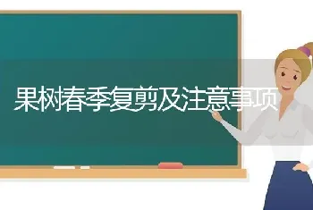 果树春季复剪及注意事项