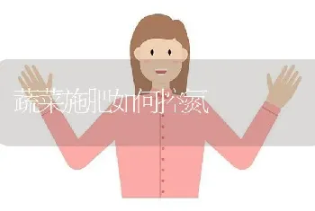 蔬菜施肥如何控氮