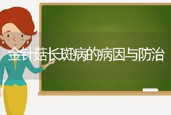 金针菇长斑病的病因与防治