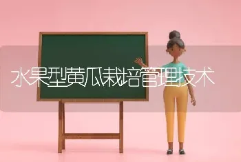 水果型黄瓜栽培管理技术