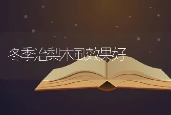 冬季治梨木虱效果好