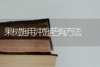 果树施用冲施肥有方法